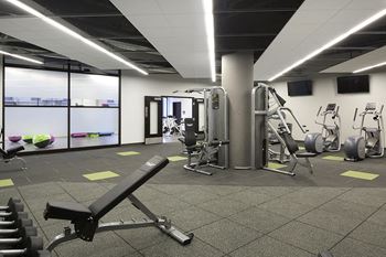 24-Hour fitness center with wellbeats